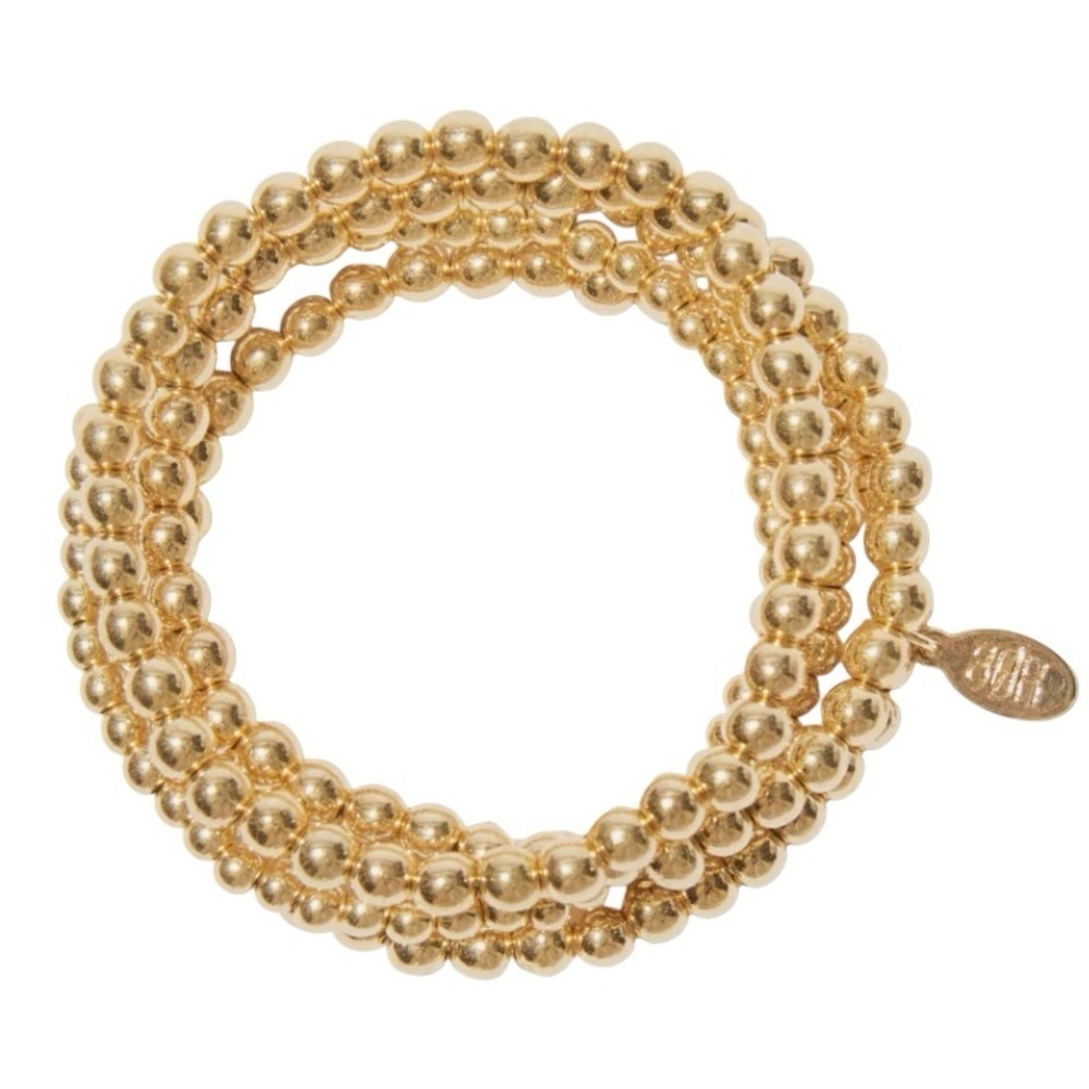 NWT, 8 Other Reasons, BUBBLE BANGLE SET, 18k Gold Plated, Set of 5 bracelets - Picture 1 of 4
